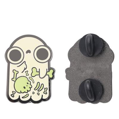 China High Quality Custom Cartoon Cute Alien From Europe Printed Enamel Lapel Pin for sale