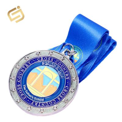 China Top Quality Europe Custom Die Casting Zinc Alloy Soft Enamel Swimming Medal for sale