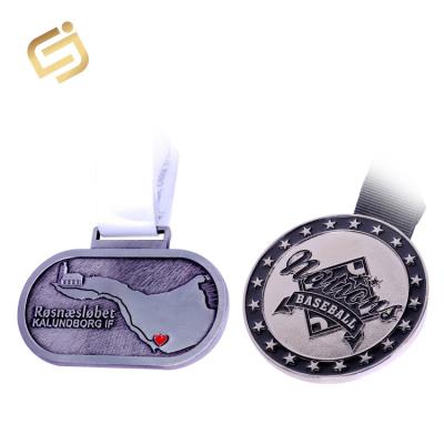 China Europe factory wholesale custom gold metal award sport zinc alloy medal for sale