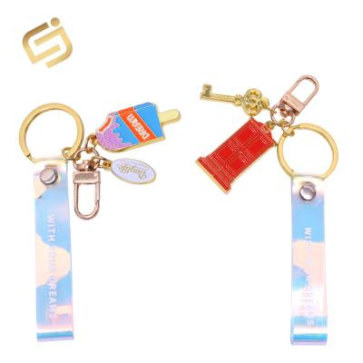 China 3D metal die casting antique promotion slogan fashion rack key chain for sale