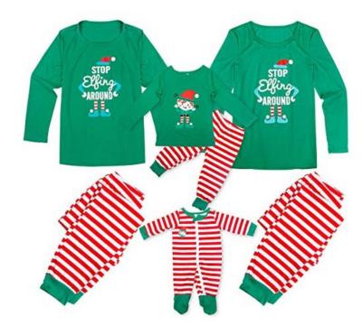 China Family Christmas QUICK DRY Pajamas Set Family Matching Clothes Christmas Clothes Adult Kids Pajamas Set Baby Romper Sleepwear for sale