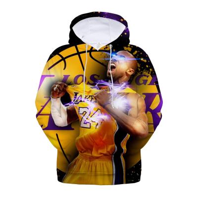 China Streetwear Fashion Color Hoodies Kobe Bryant Hoodie 3D Print QUICK DRY Sweatshirt Multiple Men Women Pullover for sale