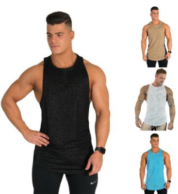 China Men QUICK DRY Muscle Gym Tank Top Tee Bodybuilding Sports Fitness Sleeveless Vest for sale