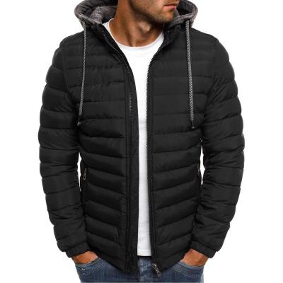 China QUICK DRY winter hooded jackets padded jacket men thicken windproof jacket warm light male parkas new for sale