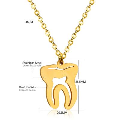 China For Professional Dental Tooth Souvenirs Dentist or Clinic Maker Gift Creative Tooth Shaped Jewelry for sale