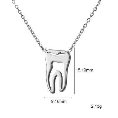 China For Dentist Or Clinic Christmas Gifts For Dental Souvenirs Gift Tooth Creative Tooth Shaped Jewelry for sale