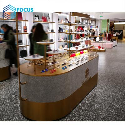 China Retail Shop Optical High Quality Fashion Customized Wooden Optical Shop Equipment Optical Frames Display Stand for sale