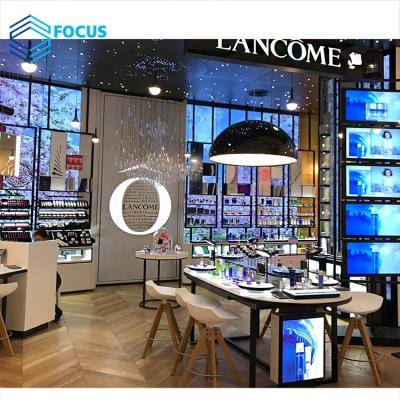 China Modern cosmetic store cosmetic shop decoration showcase retail makeup store design for cosmetics for sale