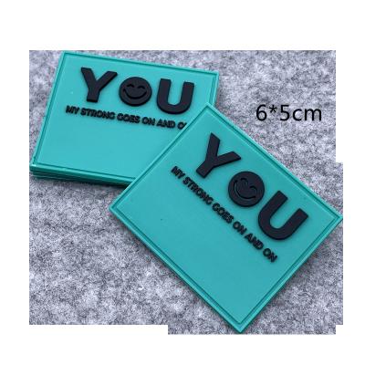 China Factory Direct 3D Customized Customize Logo With Apparel Bag Cap Emboss 3D Printer Soft PVC Silicon Label Rubber Patch for sale