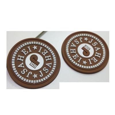 China high quality personalized custom 3D logo iron on clothing bag hat pet emboss 3D printer soft rubber pvc silicon label patch for sale