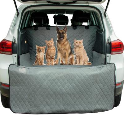 China Travel Best Selling 2 In 1 Washable Suv Waterproof Barrier Van Real Bench Real Truck Front And Back Seat Cover Side Slips For Dog for sale