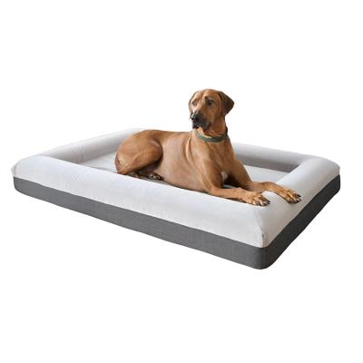 China Sustainable Orthopedic Memory Foam Large Dog Bed Durable Waterproof Cover Removable Washable Cover for sale