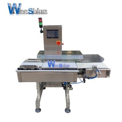 China High Sensitivity Belt Type Conveyor Digital Weight Sorting Automatic Check Weigher For Food Bags With Electronic Scale (W)550mm*(L)220mm for sale