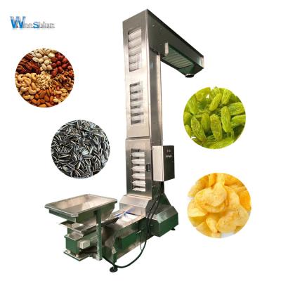 China Automatic Bucket Elevator Food Cereal Snacks Nuts Chips Dried Fruit Z Type Price for sale