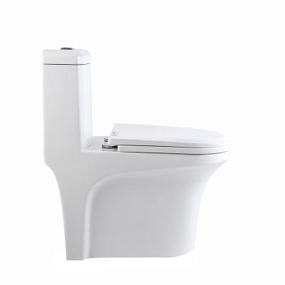 China Double-Flow Chinese Toilet Supplies Ceramic One Piece Family Bathroom Toilet Hotel School for sale