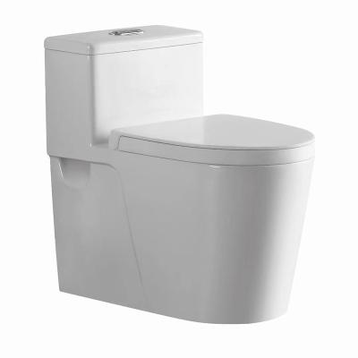 China Double-Flow Specialty Ceramic Flush One Piece Toilet For School Hotel Bathroom for sale