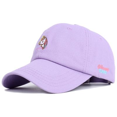 China COMMON Unisex 6 Panel Sports Hat Unstructured Hat With Pink Logo Soid Dad Custom Embroidered Hats for sale