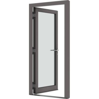 China French modern minimalist style arched aluminum swing door windproof style single door double leaf door for sale