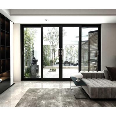 China Sound Insulation Modern Design Aluminum Frameless Sliding Door Glass Sliding Doors for sale