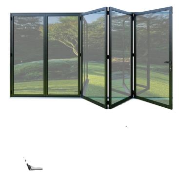 China Sound Insulation Accordion Design Aluminum Folding Door Aluminum Patio for sale