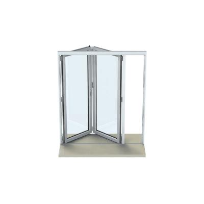 China Sound Insulation Folding Patio Doors Exterior Bifold Doors Aluminum Folding Patio Door for sale