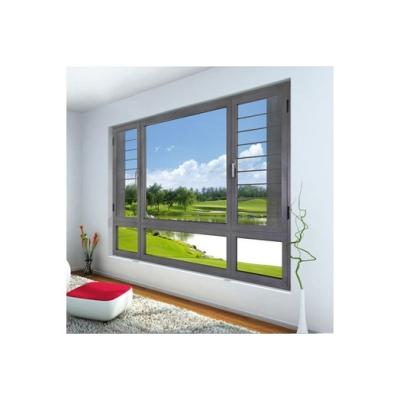 China Tempered Glass Double Swing Hurricane Impact Thermal Aluminum Casement Window Aluminum Windows for sale