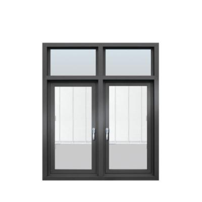 China Swing New Technology Villa Modern Crank Operated Top-Hung Aluminum Casement Windows for sale