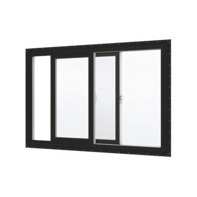 China Sliding Double Layer Tempered Glass 3 Track Original Hot Selling Aluminum Sliding Window for sale