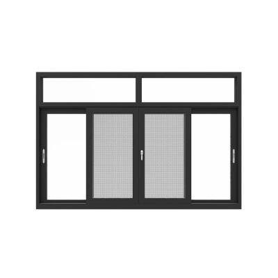 China Sliding Custom Modern French Aluminum Sliding Window Factory Style Sound Insulation And Heat Insulation for sale