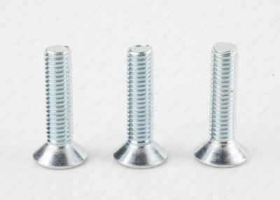 China Hex Socket Cap Screw Countersunk Flat Head White Galvanized Grade 8.8 for sale