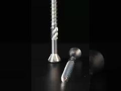 A2 A4 Stainless Steel Screws Trox Drive , Type 17 Decking Screws With Ribs Helix