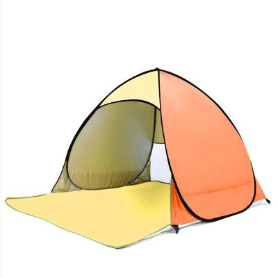 China Skip stype; UV coating; Large Front Door Anti Sunburn Easy Up Instant Automatic Noise Portable Beach Canopy Tent Up Shade Umbrella Tent Beach Sunshade And Baby Shelter for sale