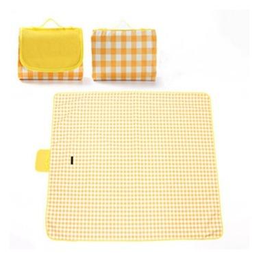 China Portable Outdoor Professional Custom Made Nonwoven Foldable Plaid Beach Blanket Picnic Blanket Wipeable Cute Padded Mat China Portable Outdoor Mat China for sale