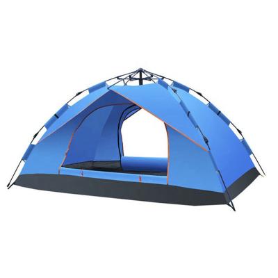 China Custom Folding 210T Polyester 3-4 Person Waterproof Single Layer Instant Mosquito Cheap Breathable Easy Noise Protector Up Outdoor Camping Tents For Sale for sale