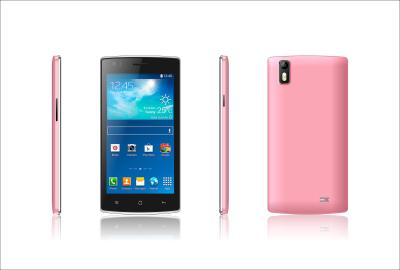 China Pink IPS Touch Screen Mobile Phones 480 x 854 pixels with Bluetooth for sale