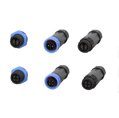 China Power Connector Outdoor Push Lock Ignition Waterproof Type M16 - 2 3 4 5 6 8 Pin Male Female Socket And Plug for sale