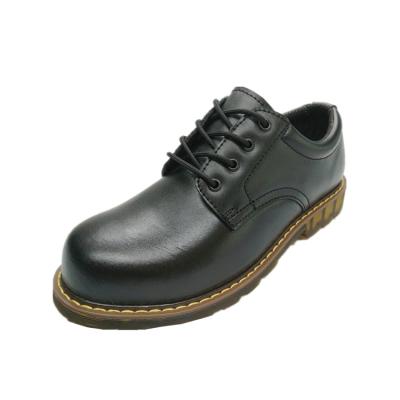 China Steel Toe Low cut classy smooth black action leather safety shoes with steel toe or compound toe from manufacturer for sale