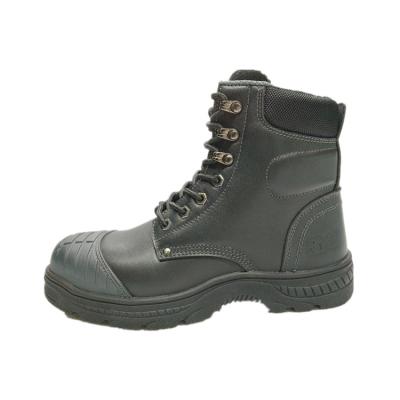 China steel toe & steel toe midsole TPU steel toe or black personal toe protection shoes boot soft leather cut compound mid action for sale