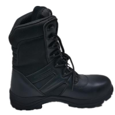 China Army Waterproof Police Combat Genuine Leather Black Lace Up Waterproof Functional High Cut Boots for sale