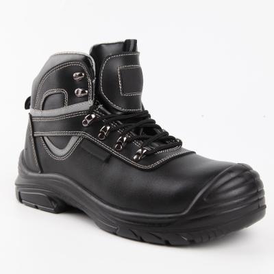 China Fashion Trend PU Injection Shoes Steel Toe Safety Work Boot Mid Cut Functional Shoes And Boots For Man for sale