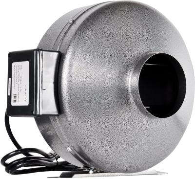 China Building Material Shops 8 Inch 750 CFM Inline Duct Ventilation Fan HVAC Exhaust Fan For Elevate Tent, Park Group Rope, Gray for sale