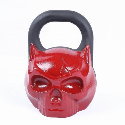 China Awesome Design Gym Weightlifting Colored Cast Skeleton Competition Kettlebell for sale