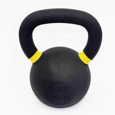 China Durable Wholesale Customized Powder Coated Colored Cast Iron Kettlebell for sale