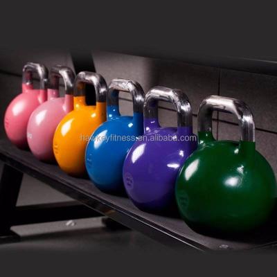 China Durable Rizhao Hawkey Wholesale Crossfit Gym Customized Exercise Kettlebell Competition for sale