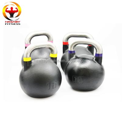 China Sports Center Custom Logo 32kg Power Coated Competition Kettlebell for sale