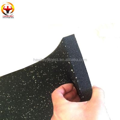 China Wear Resistant Black With EPDM Granules Non Toxic Rubber Crossfit Gym Flooring Mats for sale