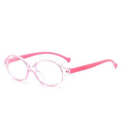 China Reading Light Weight Children's Anti-bruise Light Weight Half-frame Glass Metal Transparent Half-frame Joker Eye Sight Square Eyewear for sale