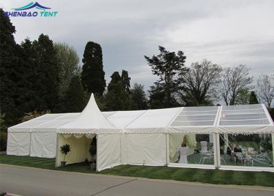 China Luxury White Party Marquee Tents For Outside Events With Floor for sale