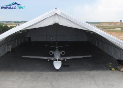 China TFS Helicopter Aircraft Hangar Tent With Sliding Hard Walls / Special Fabric Aluminum for sale