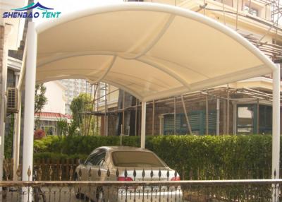 China Waterproof PVDF  Tensile And Membrane Structures For Car Parking Shed for sale